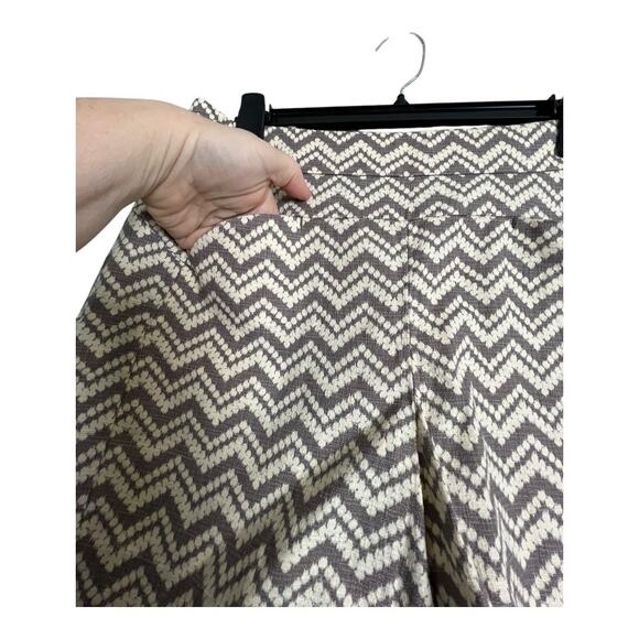 Cartonnier Chevron Patterned Shorts 10 Retro Preppy Twee Anthropologie - Picture 5 of 8